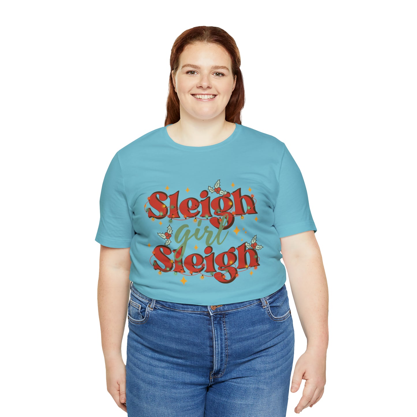 Slay Christmas Shirt for Women | Sleigh Girl Sleigh | Funny Pun for Christmas T-shirt