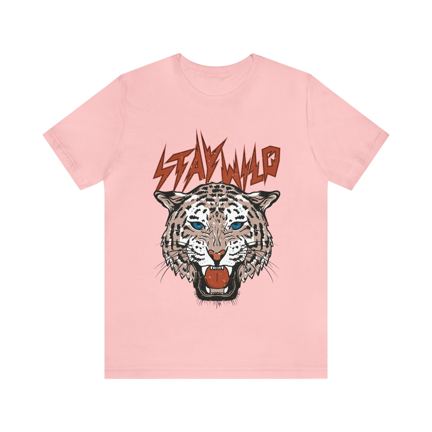 Stay Wild Unisex T-shirt Cougar Leopard Fun Ambitious Shirt Cat Lady Shirt