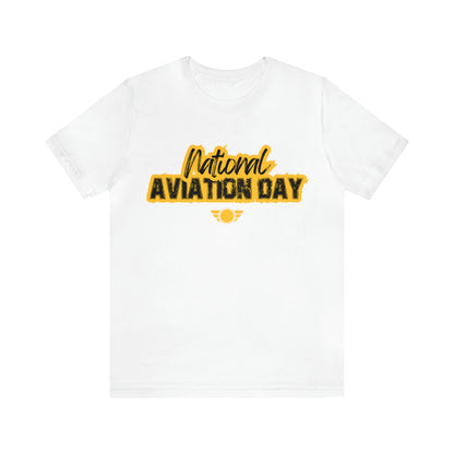 National Aviation Day Yellow Shirt | Airplane Pilot T-Shirt