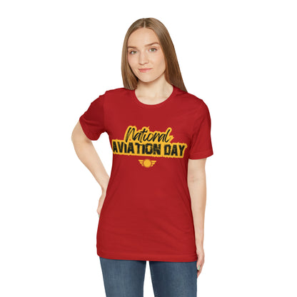 National Aviation Day Yellow Shirt | Airplane Pilot T-Shirt