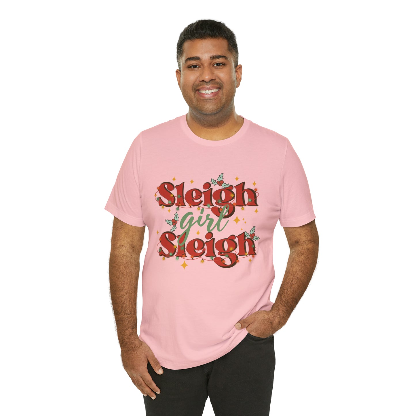 Slay Christmas Shirt for Women | Sleigh Girl Sleigh | Funny Pun for Christmas T-shirt