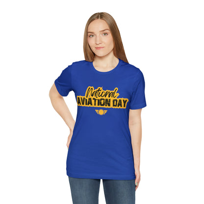 National Aviation Day Yellow Shirt | Airplane Pilot T-Shirt