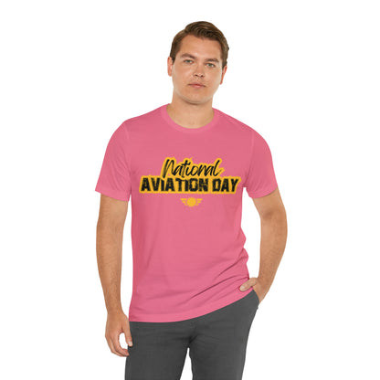 National Aviation Day Yellow Shirt | Airplane Pilot T-Shirt