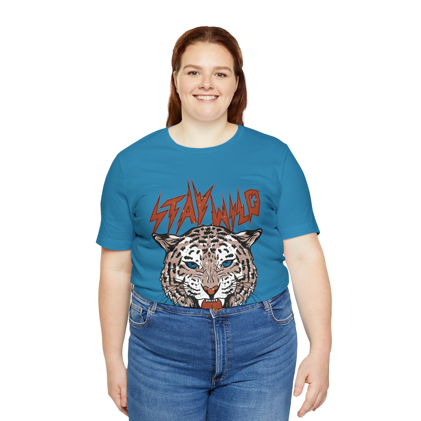 Stay Wild Unisex T-shirt Cougar Leopard Fun Ambitious Shirt Cat Lady Shirt