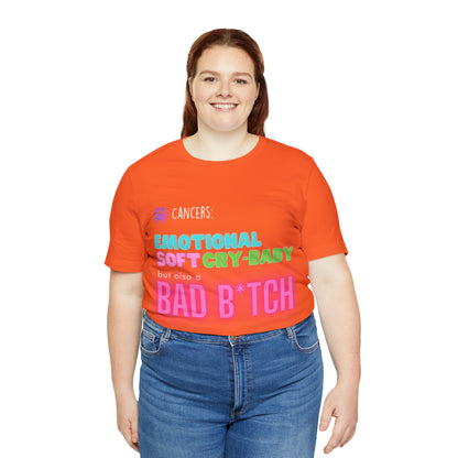 Cancer Zodiac Bad Bitch Shirt | Funny Zodiac Astrology Statement T-Shirt