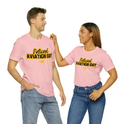 National Aviation Day Yellow Shirt | Airplane Pilot T-Shirt