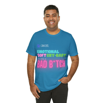 Cancer Zodiac Bad Bitch Shirt | Funny Zodiac Astrology Statement T-Shirt