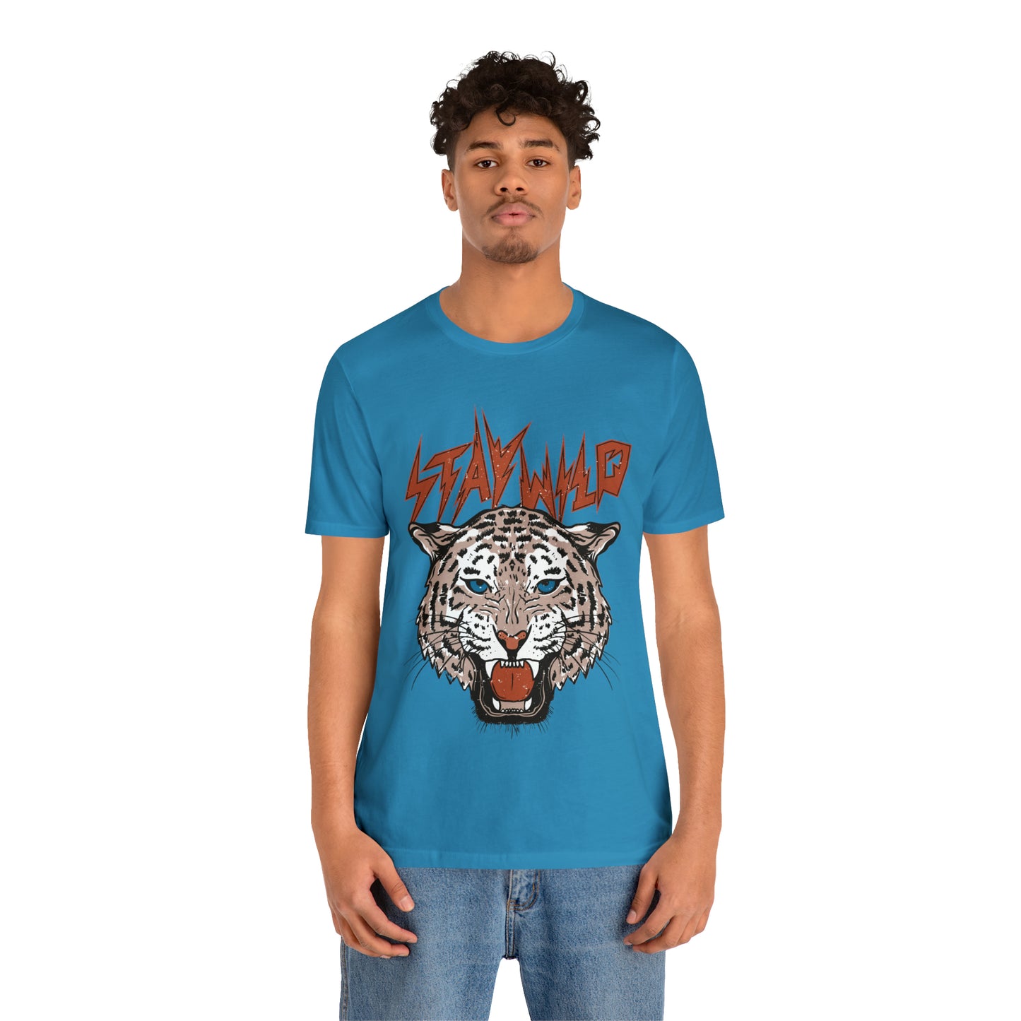 Stay Wild Unisex T-shirt Cougar Leopard Fun Ambitious Shirt Cat Lady Shirt