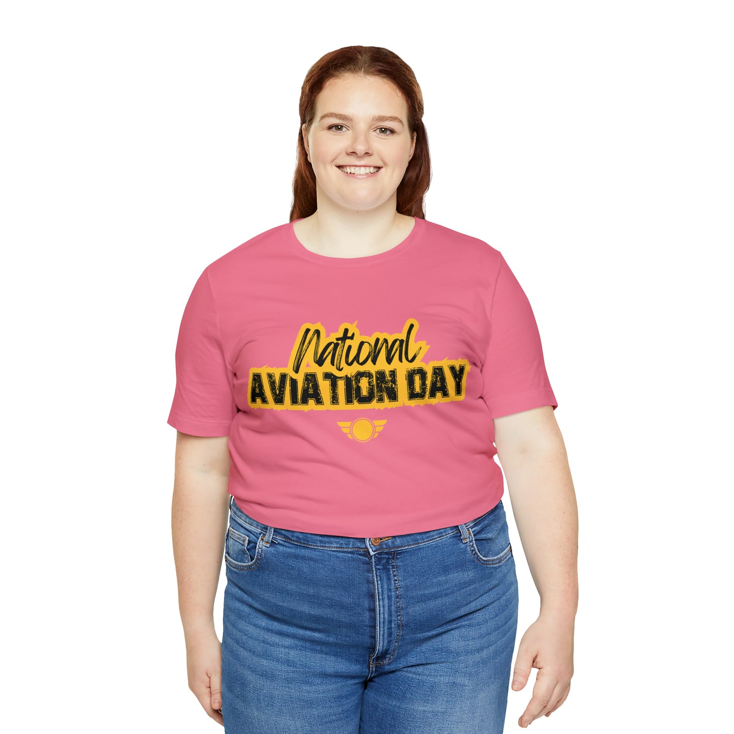 National Aviation Day Yellow Shirt | Airplane Pilot T-Shirt