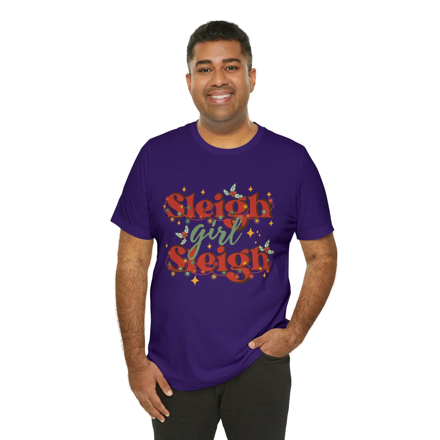 Slay Christmas Shirt for Women | Sleigh Girl Sleigh | Funny Pun for Christmas T-shirt