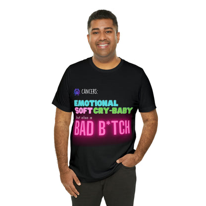 Cancer Zodiac Bad Bitch Shirt | Funny Zodiac Astrology Statement T-Shirt