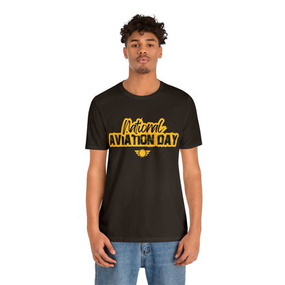 National Aviation Day Yellow Shirt | Airplane Pilot T-Shirt