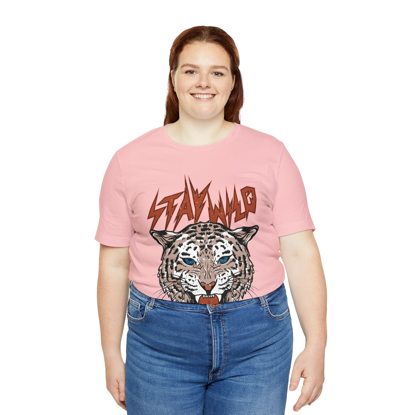 Stay Wild Unisex T-shirt Cougar Leopard Fun Ambitious Shirt Cat Lady Shirt