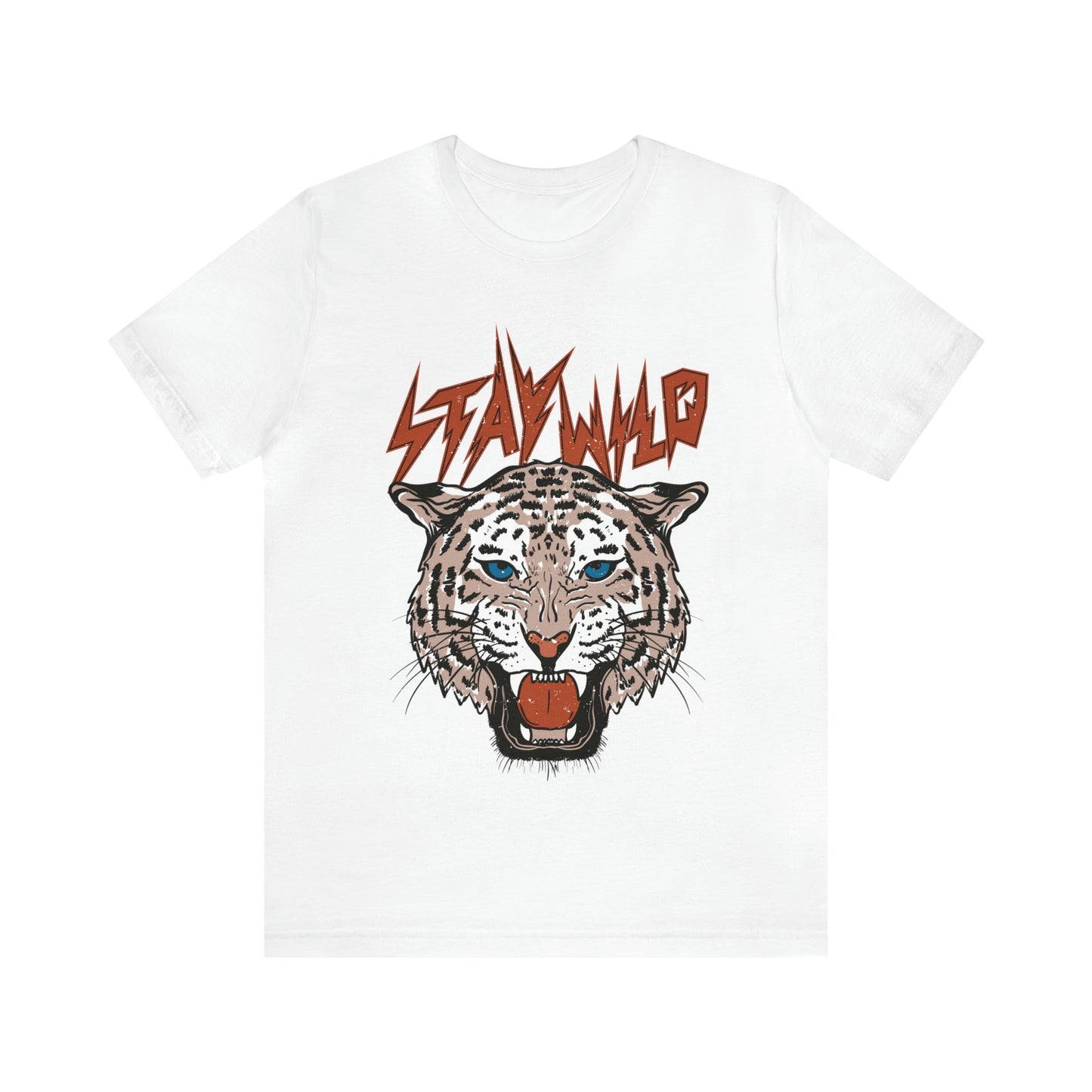 Stay Wild Unisex T-shirt Cougar Leopard Fun Ambitious Shirt Cat Lady Shirt