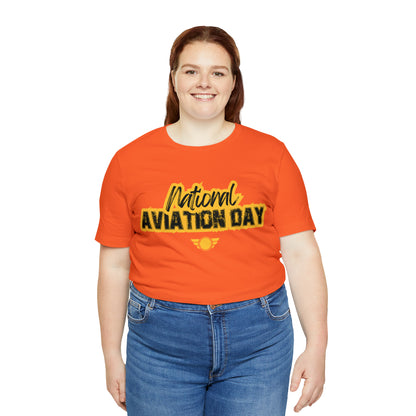 National Aviation Day Yellow Shirt | Airplane Pilot T-Shirt