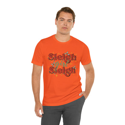 Slay Christmas Shirt for Women | Sleigh Girl Sleigh | Funny Pun for Christmas T-shirt