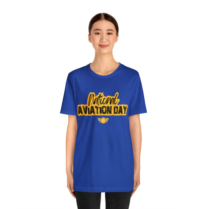 National Aviation Day Yellow Shirt | Airplane Pilot T-Shirt