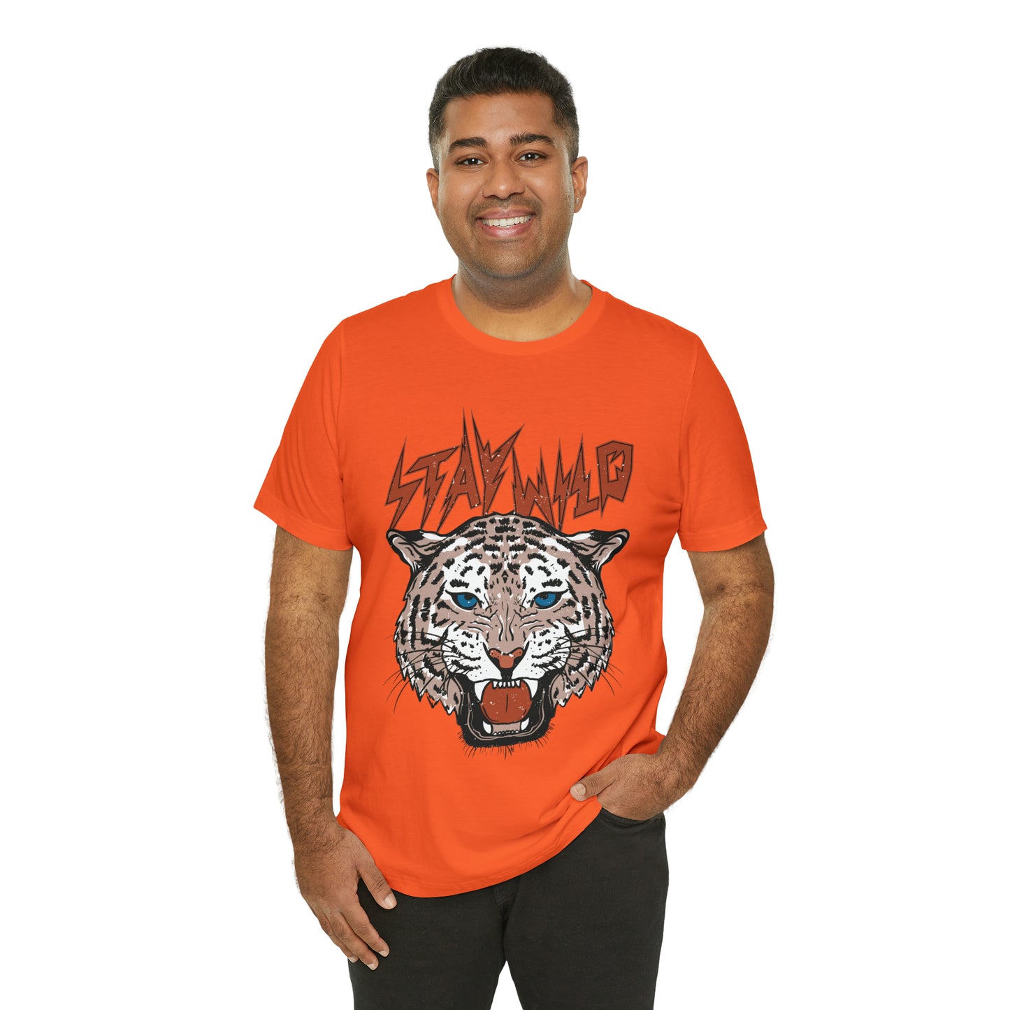 Stay Wild Unisex T-shirt Cougar Leopard Fun Ambitious Shirt Cat Lady Shirt