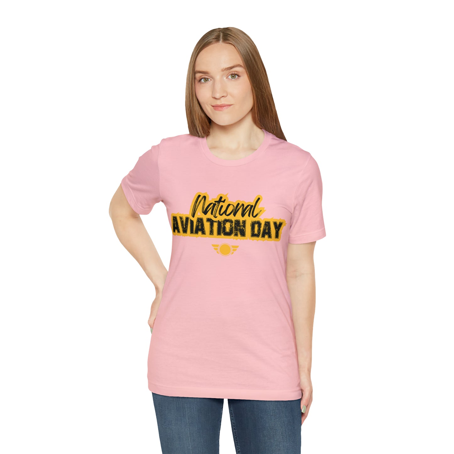 National Aviation Day Yellow Shirt | Airplane Pilot T-Shirt