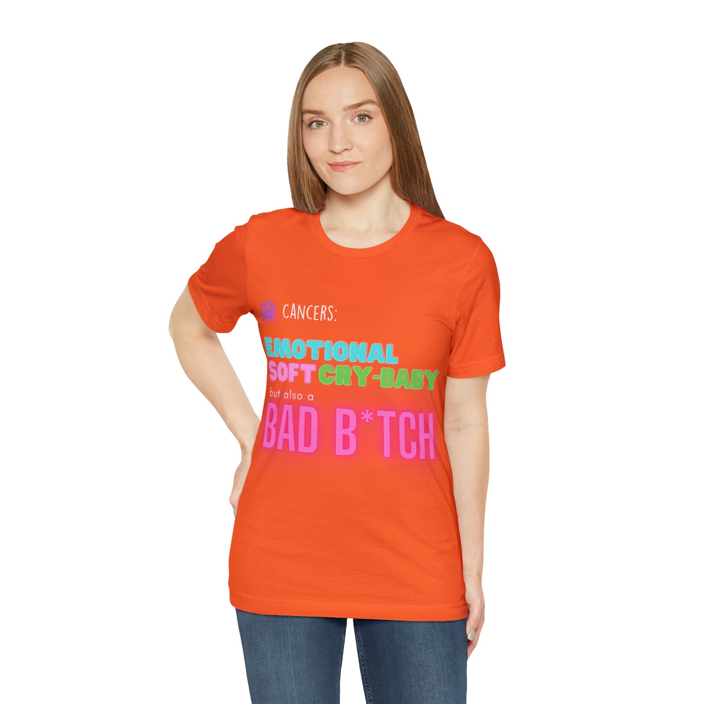 Cancer Zodiac Bad Bitch Shirt | Funny Zodiac Astrology Statement T-Shirt