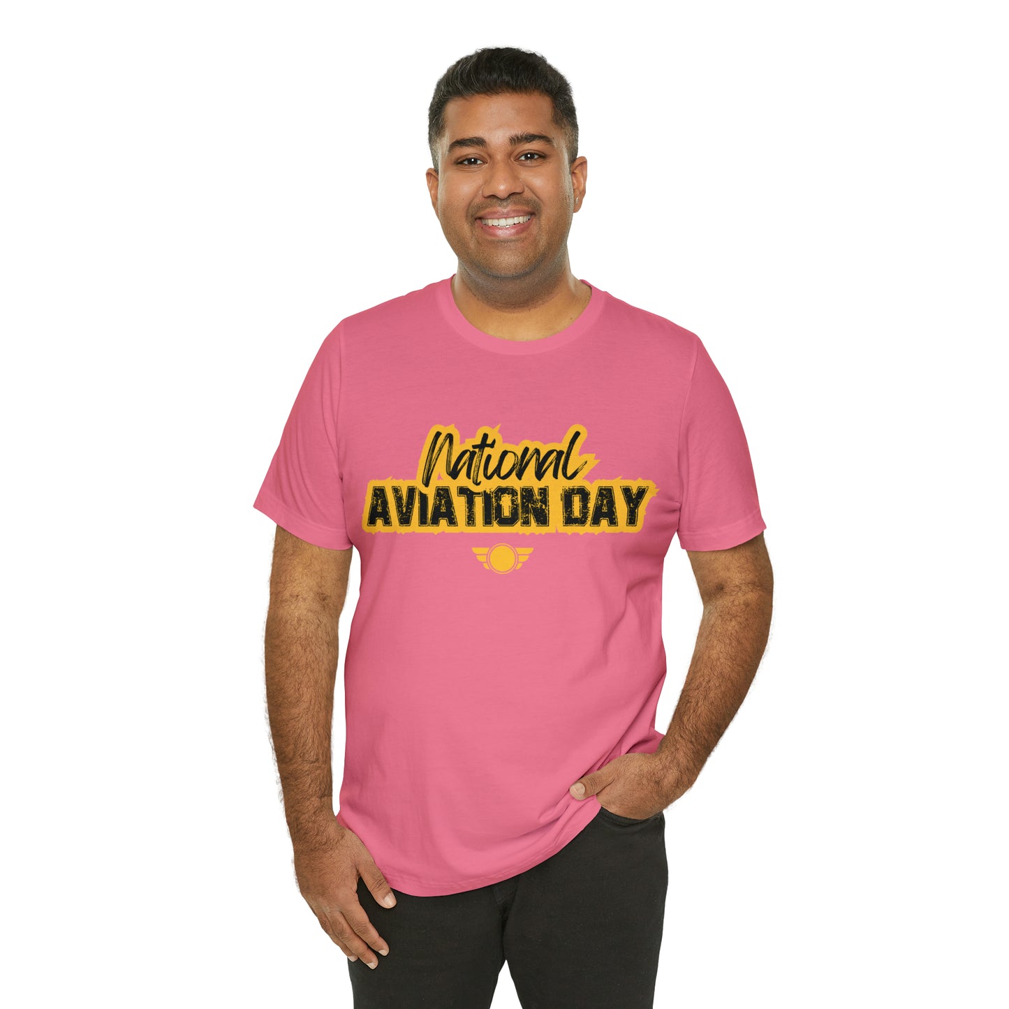 National Aviation Day Yellow Shirt | Airplane Pilot T-Shirt