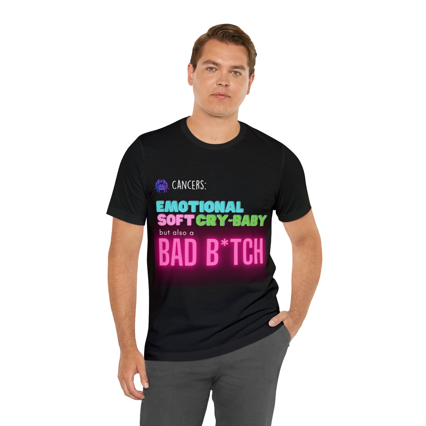 Cancer Zodiac Bad Bitch Shirt | Funny Zodiac Astrology Statement T-Shirt