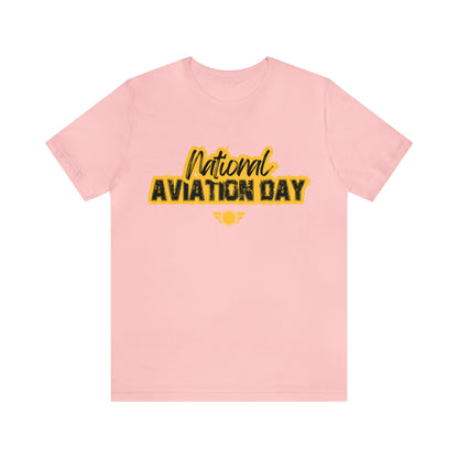 National Aviation Day Yellow Shirt | Airplane Pilot T-Shirt