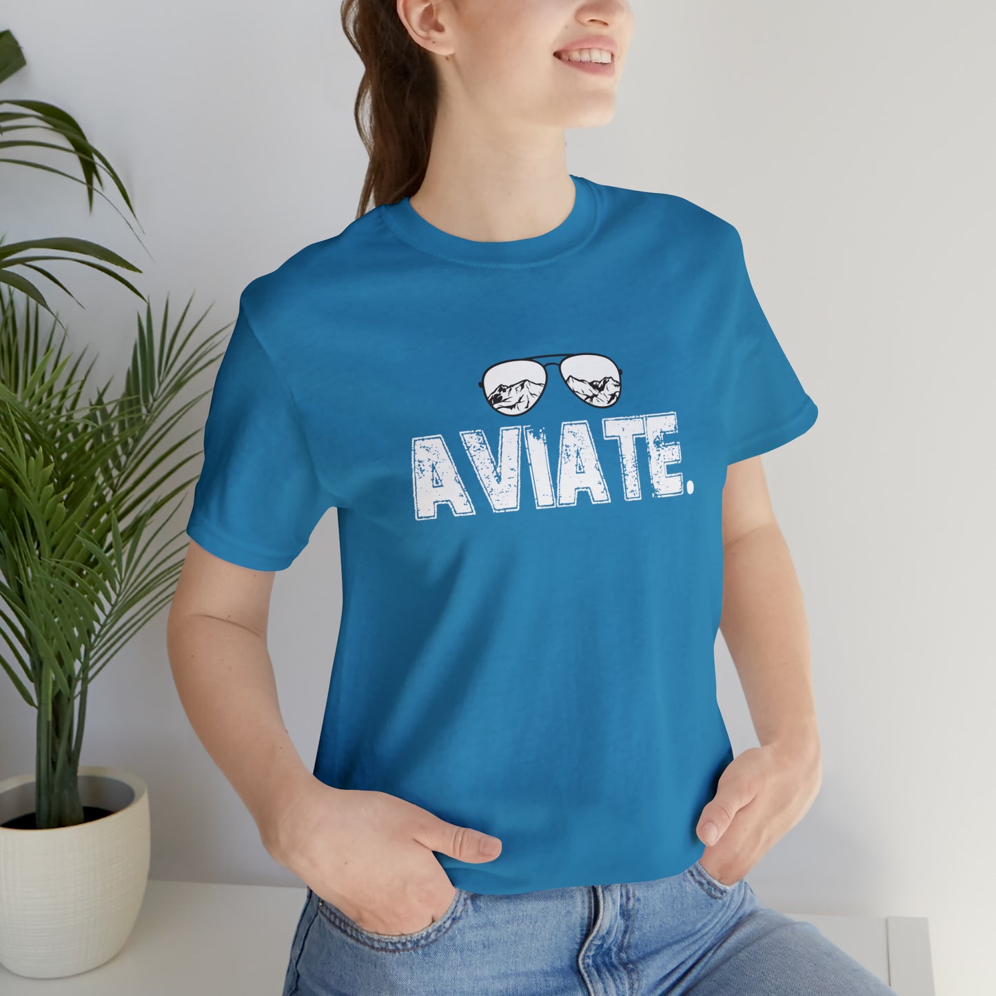 Airplane Pilot Aviate Glasses Shirt | Aviation T-Shirt