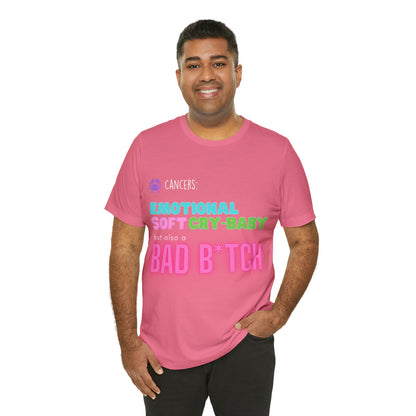 Cancer Zodiac Bad Bitch Shirt | Funny Zodiac Astrology Statement T-Shirt