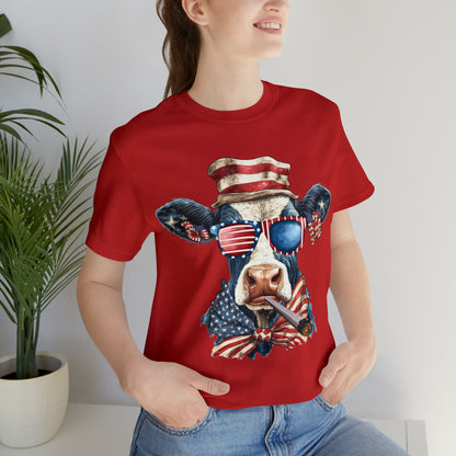 Freedom Cow Unisex Shirt | July 4th Independence Day T-Shirt