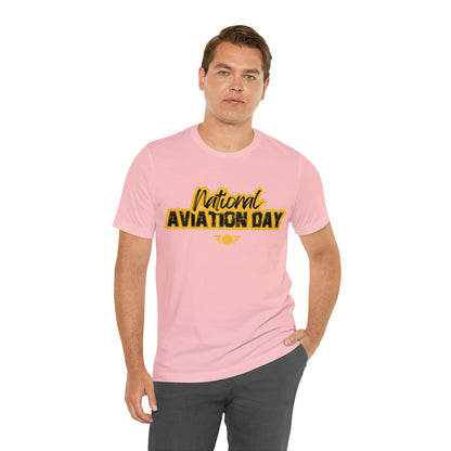 National Aviation Day Yellow Shirt | Airplane Pilot T-Shirt