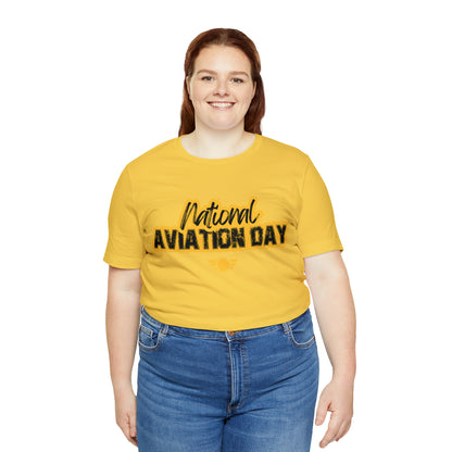 National Aviation Day Yellow Shirt | Airplane Pilot T-Shirt