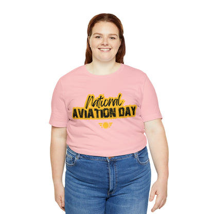 National Aviation Day Yellow Shirt | Airplane Pilot T-Shirt