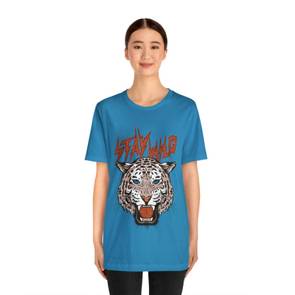 Stay Wild Unisex T-shirt Cougar Leopard Fun Ambitious Shirt Cat Lady Shirt