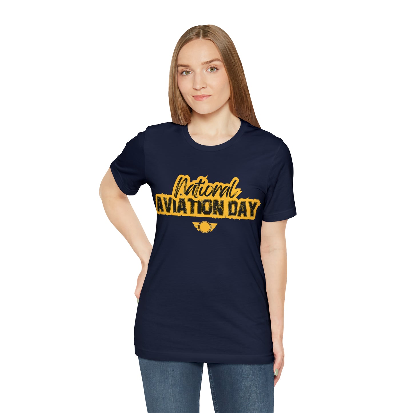 National Aviation Day Yellow Shirt | Airplane Pilot T-Shirt