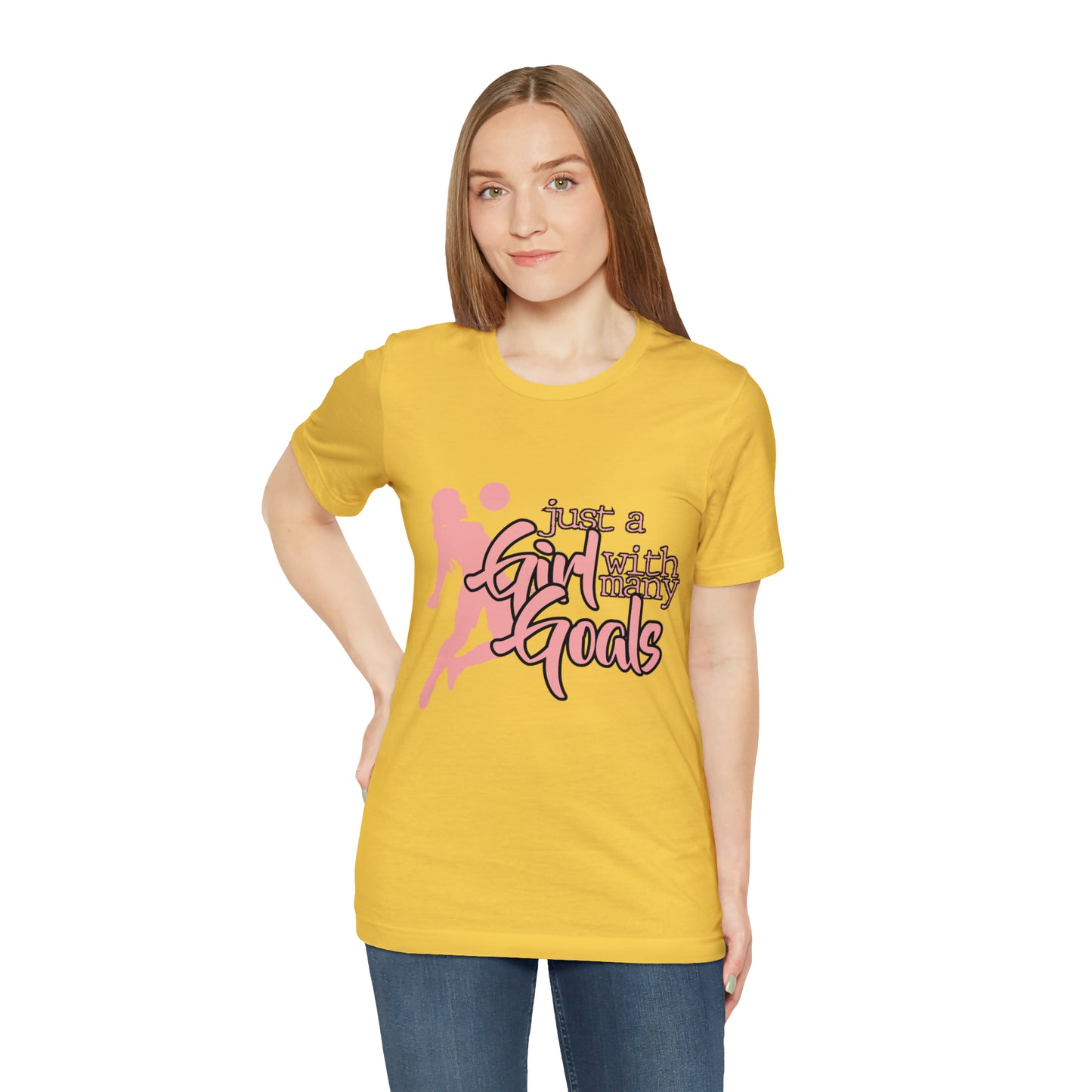 A Girl With Many Goals Shirt | Soccer Girl T-Shirt