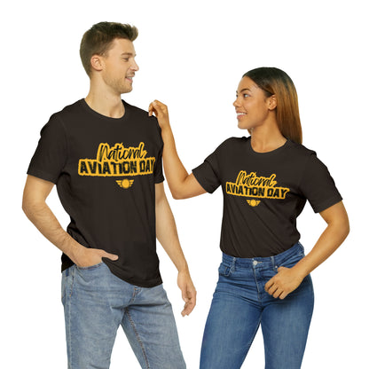 National Aviation Day Yellow Shirt | Airplane Pilot T-Shirt