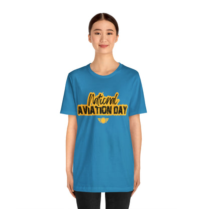 National Aviation Day Yellow Shirt | Airplane Pilot T-Shirt