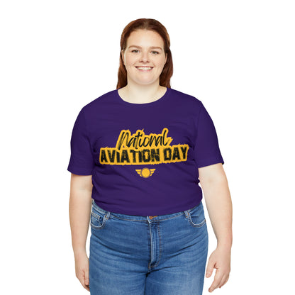 National Aviation Day Yellow Shirt | Airplane Pilot T-Shirt