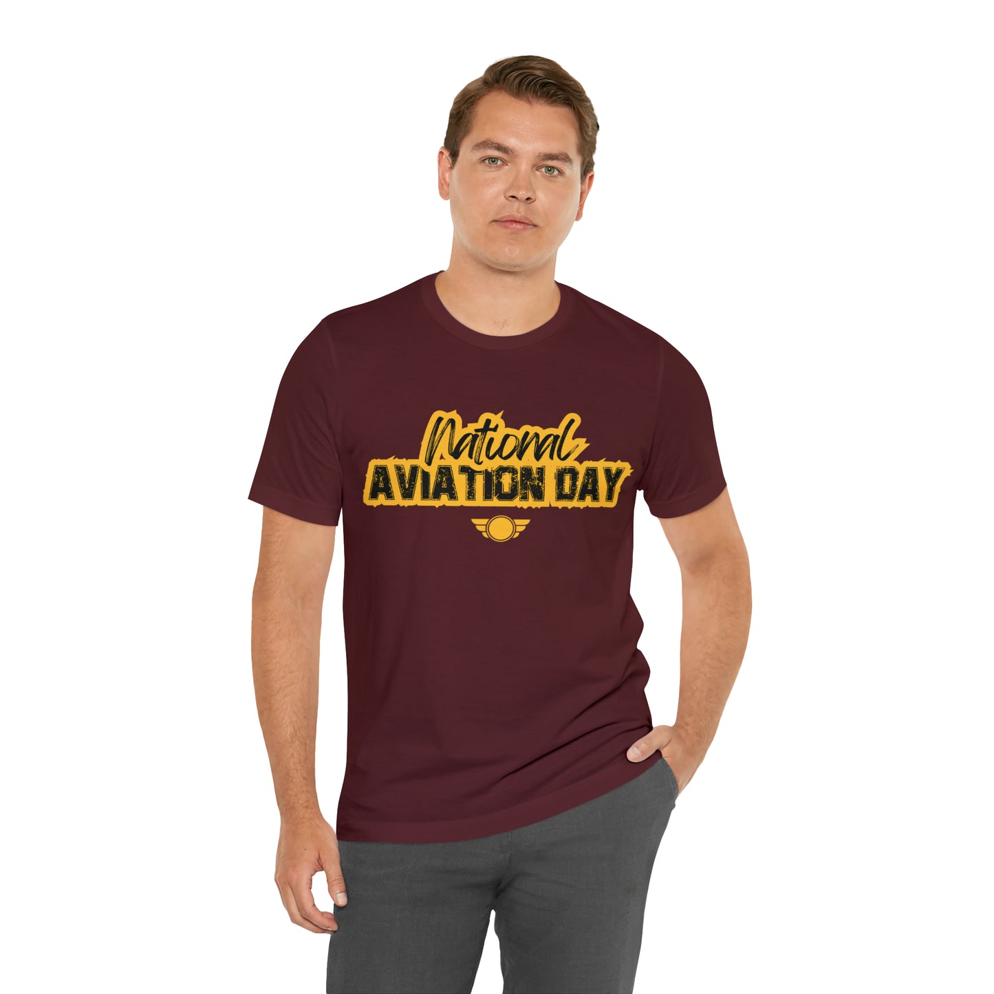 National Aviation Day Yellow Shirt | Airplane Pilot T-Shirt