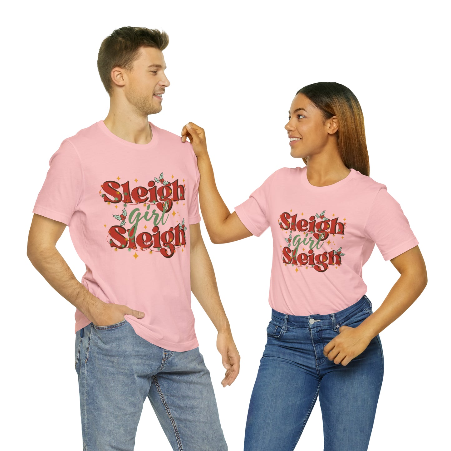 Slay Christmas Shirt for Women | Sleigh Girl Sleigh | Funny Pun for Christmas T-shirt