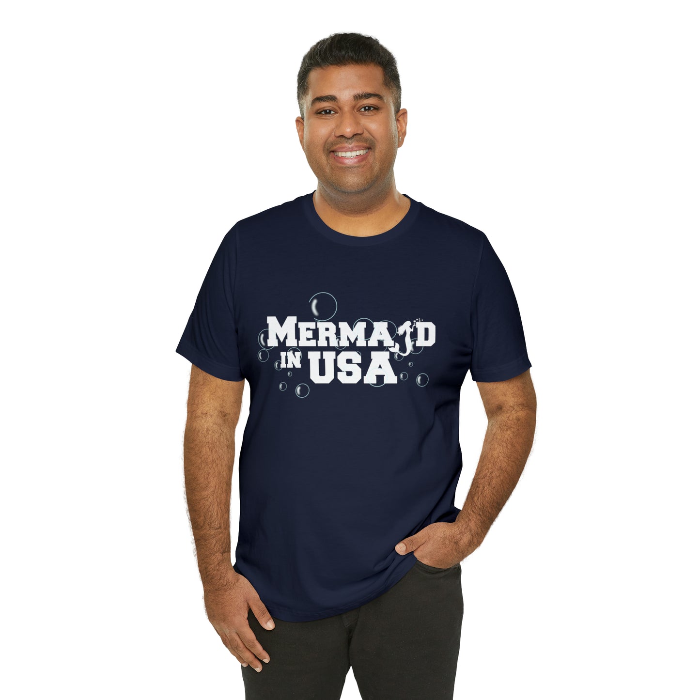 Mermaid in USA July 4th Shirt | July 4th Independence Statement T-Shirt