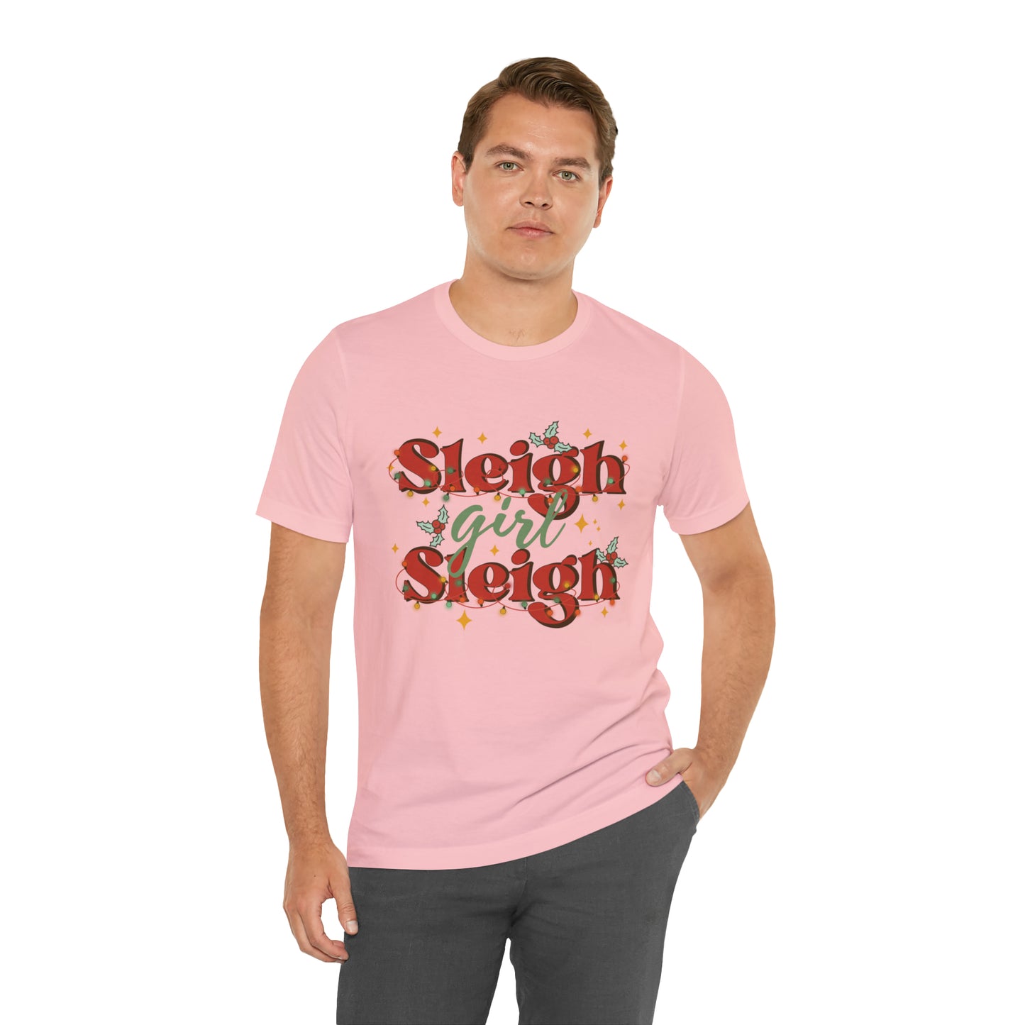 Slay Christmas Shirt for Women | Sleigh Girl Sleigh | Funny Pun for Christmas T-shirt