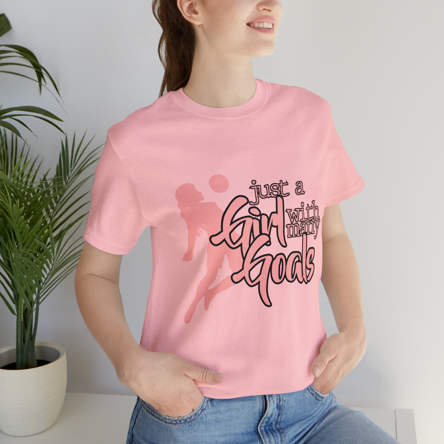 A Girl With Many Goals Shirt | Soccer Girl T-Shirt