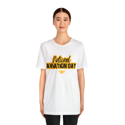 National Aviation Day Yellow Shirt | Airplane Pilot T-Shirt