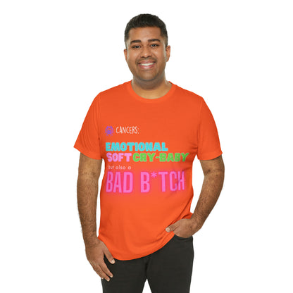 Cancer Zodiac Bad Bitch Shirt | Funny Zodiac Astrology Statement T-Shirt