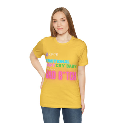 Cancer Zodiac Bad Bitch Shirt | Funny Zodiac Astrology Statement T-Shirt