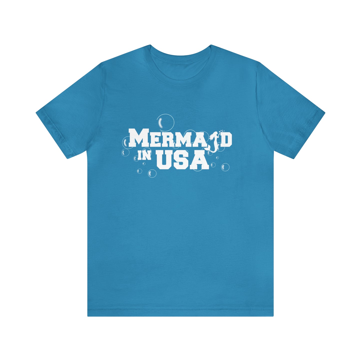 Mermaid in USA July 4th Shirt | July 4th Independence Statement T-Shirt