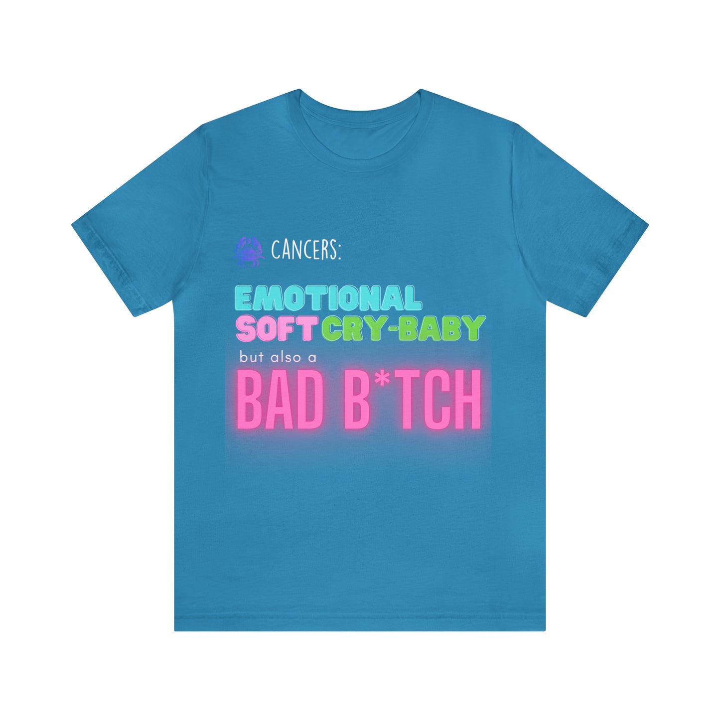 Cancer Zodiac Bad Bitch Shirt | Funny Zodiac Astrology Statement T-Shirt