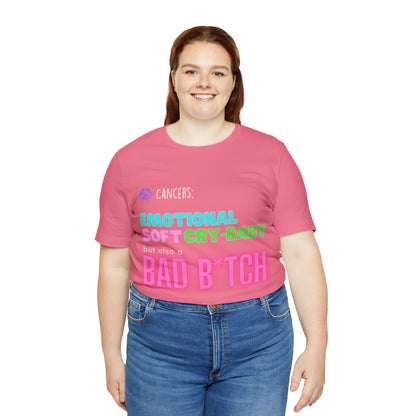 Cancer Zodiac Bad Bitch Shirt | Funny Zodiac Astrology Statement T-Shirt